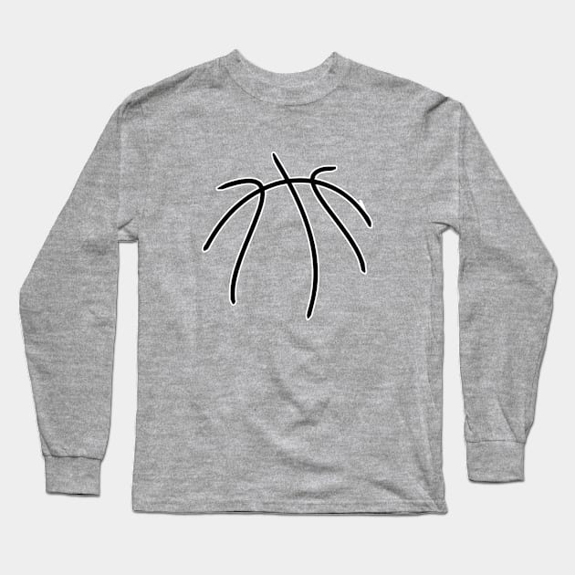 Basketball. Perfect gift for a coach Long Sleeve T-Shirt by SerenityByAlex